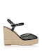 Women's Platforms In Espadrille Style Black