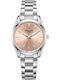 Lee Cooper Damenuhr mit Armband 32mm Batterie mit Metallarmband Silber/Rose Gold
