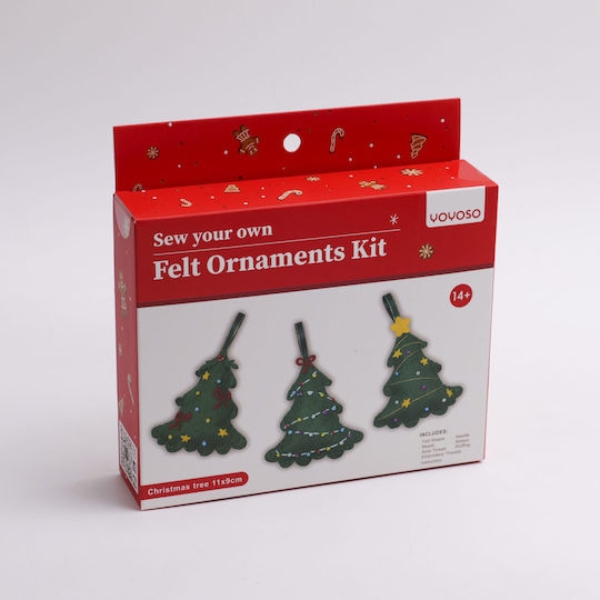 Diy Series Nonwoven Fabrics Set 3 Pieces Christmas Tree