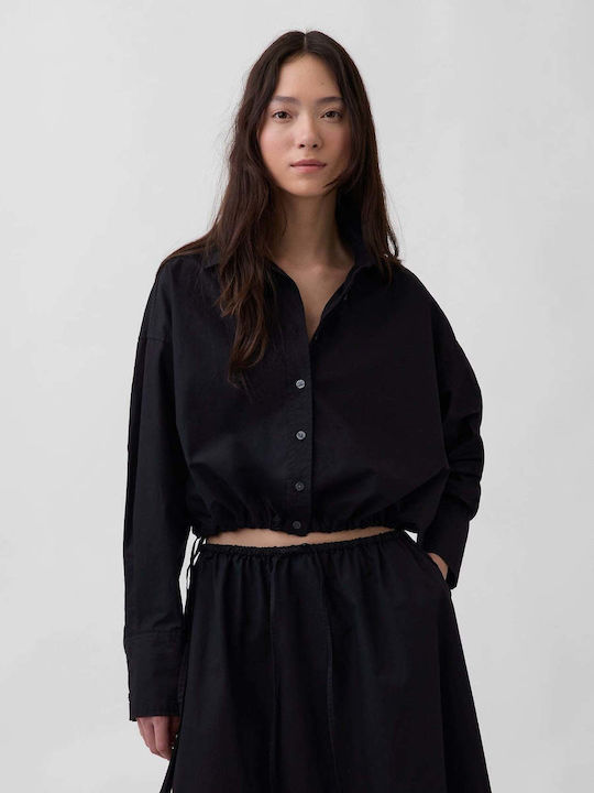 GAP Long Sleeve Women's Shirt Black
