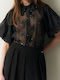 Short Sleeve Women's Shirt Black