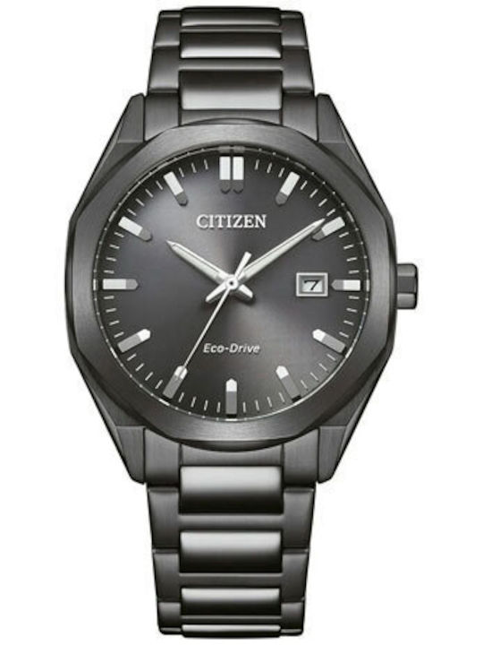 Citizen Eco-Drive Men's Battery Watch With Grey Steel Bracelet
