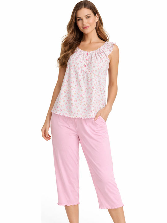 Relax Lingerie Summer Women's Pyjama Set Pink