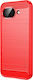 Mofi Brushed Carbon Silicone Red Back Cover (Google Pixel 10a)