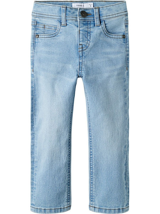 Name It Kids Denim Trousers Light Blue Slim
