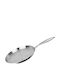 Cheffinger 28 Cm Stainless Steel Crepe Pan Compatible All Heat Sources Induction Silver