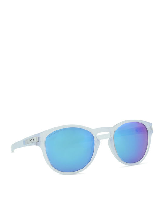 Oakley Latch Oo Men's Sunglasses with Transparent Frame and Transparent Polarized Mirror Lens OO9265-65