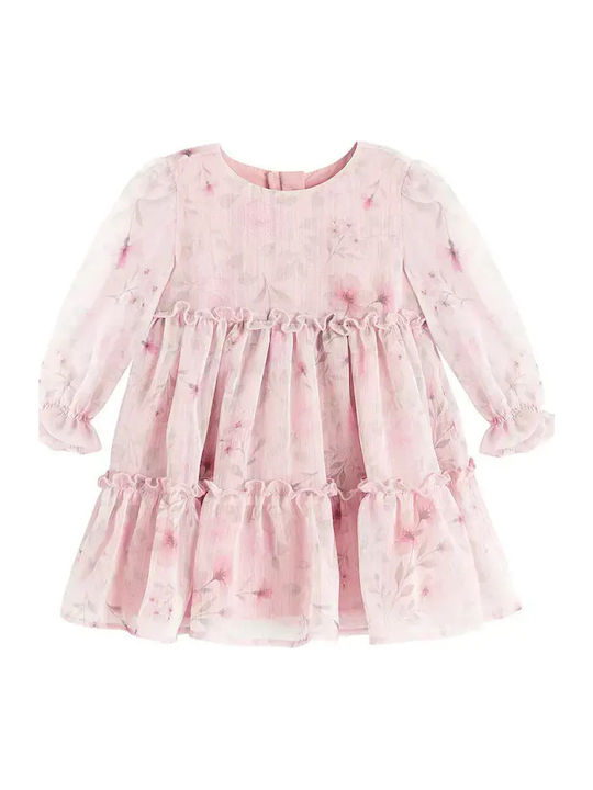 Girls Dress Long Sleeve Pink