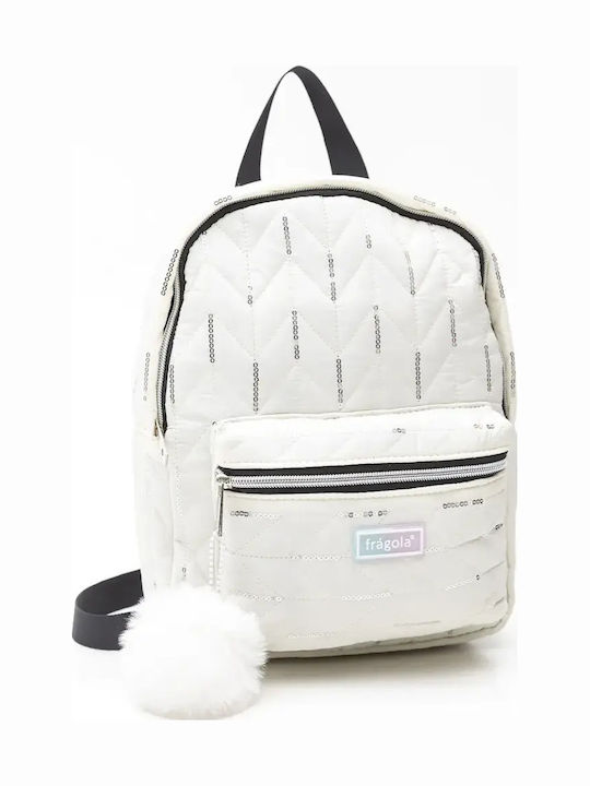 Fragola Kids Backpack White 30x23x17cm