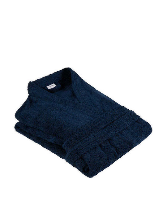 Homelovers Μπουρνούζι με Γιακά Blue 350gr/m²