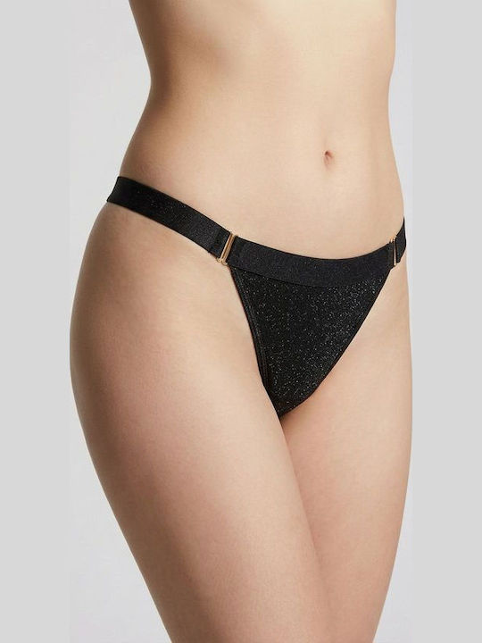 Milena by Paris Γυναικείο String Μαύρο