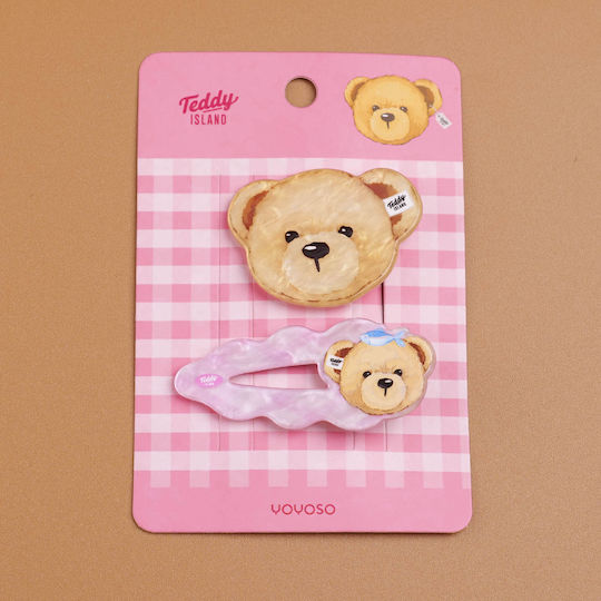 Teddy Island Series – Σετ Βασικών Κλιπ Μαλλιών