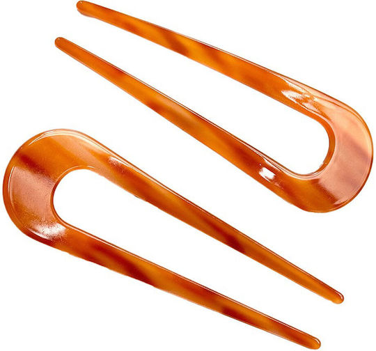 Hair Clip Fork Orange Tones Tortoise Hair Fork Clip Tf217939