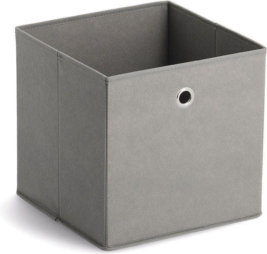 Children's Foldable Storage Box Fabric Gray 28x28x28cm