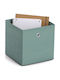 Children's Foldable Storage Box Fabric Green 28x28x28cm