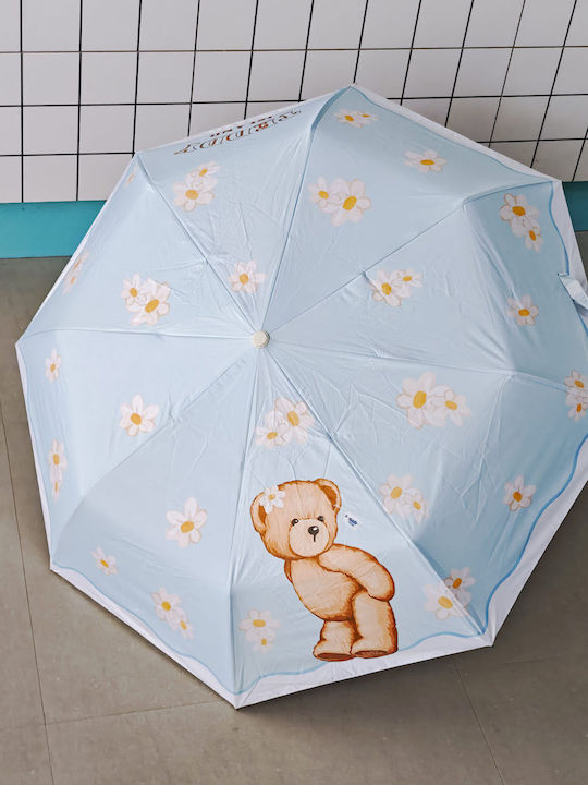 Automatischer Kompakter Regenschirm Blau