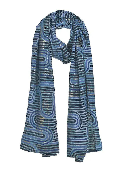 Ble Resort Collection Damen Seidenschal Blau