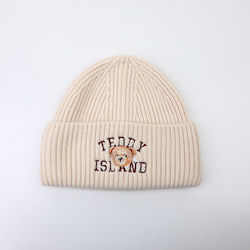 Beanie Unisex Căciulă Tricotată În Culoare Bej