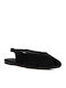 Wildleder Damen Ballerinas Mit Riemen in Schwarz Farbe