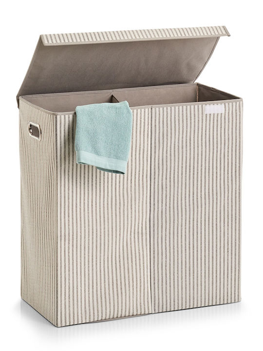 Laundry Basket Fabric with Cap 61.5x31x63cm Beige