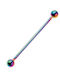 Steel Barbell Earring 5mm Silver