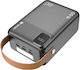 Tracer Prime V8 Power Bank 80000mAh with 3 USB-A Ports and 2 USB-C Ports Power Delivery Gray