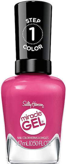 Sally Hansen Miracle Βερνίκι Νυχιών Μακράς Διαρκείας Work Hard Play Pink 15ml