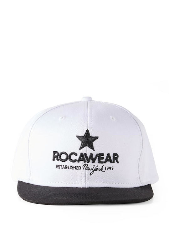 Rocawear Rocafella Șapcă Snapback Alb Strălucitor Negru Jet Unic