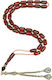 Roloi Komboloi Worry Beads with 33 Beads Made of Mastic Length 38cm Honey