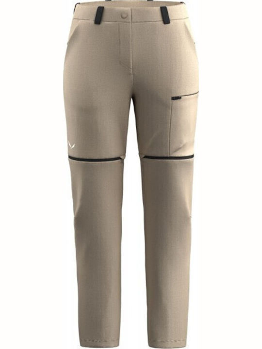 Salewa Hemp Dst Women's Long Hiking Trousers Beige