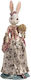 Estheti 818-00075 Easter Rabbit Clock Dress Flowers 13.5x13.5x35cm 1033458