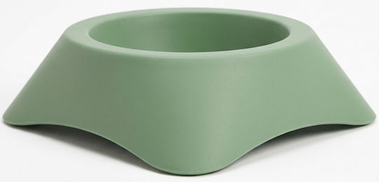 Madpet Plastic Food & Water Bowl for Dog & Cat 500ml in Green Color