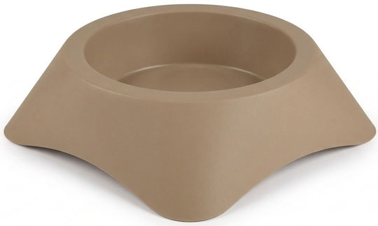 Madpet Plastic Food & Water Bowl for Dog & Cat 300ml in Brown Color