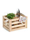 Wooden Storage Box with Lid Beige 40x30x24cm