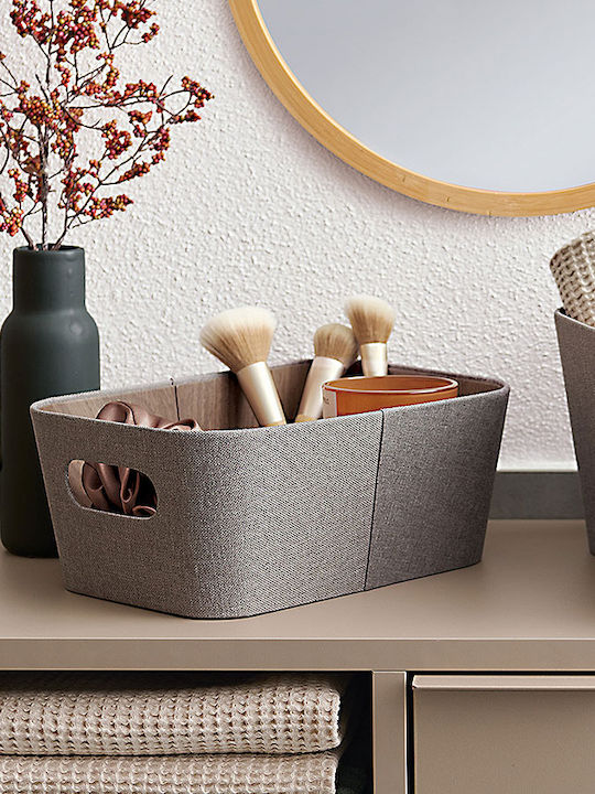 Paper Storage Box with Lid Gray 26x18x11cm