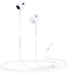 Yesido Yh38 In-ear Căști Handsfree cu Mufă USB-C Alb