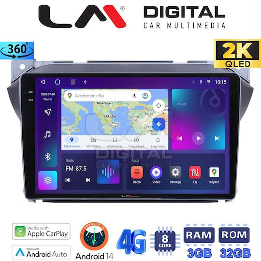 LM Digital Ηχοσύστημα Αυτοκινήτου για Suzuki Alto Nissan Pixo 2009>2013 (Bluetooth/USB/WiFi/GPS/Apple-Carplay/Android-Auto)