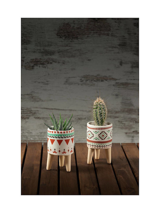 Set 2 Multicolour Small Cacti Pot 5/6 5cm
