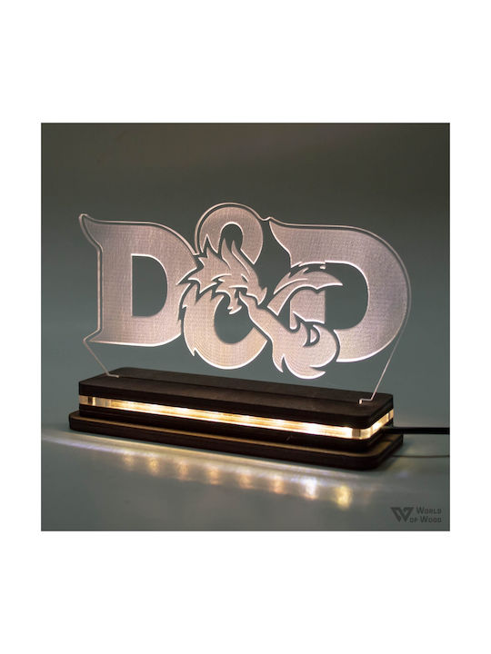 World of Wood Decorative Table Lamp D&d - Dungeons & Dragons LED 20x13cm