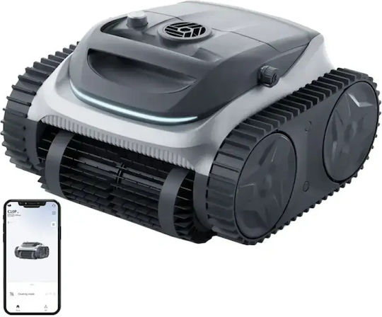 Bublue C10 Wireless Robot Vacuum Bottom Walls Waterline for Pools 80m² with Filter 4lt