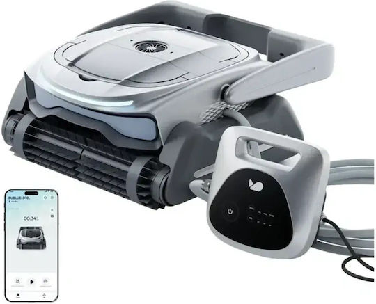 Bublue D10P Wireless Robot Pool Cleaner 150W Bottom Walls Waterline for Pools 200m² with 3L Filter