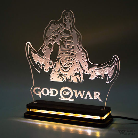 World of Wood Dekorative Tischlampen God Of War - Kratos LED