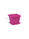 Ghiveci De Flori Roz Cu Farfurie 17x19cm