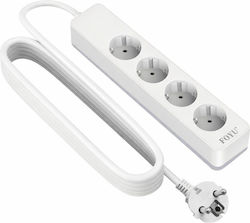 Foyu CB-4761-4-1.5M 4-Socket Power Strip with 1.5m Cable Foyu CB-4761-4-1.5M 4-Socket Power Strip with 1.5m Cable
