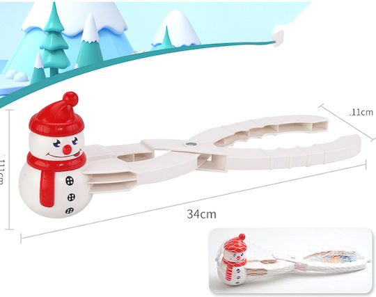 Christmas Accessories White Snow Clamp Snowman Shape