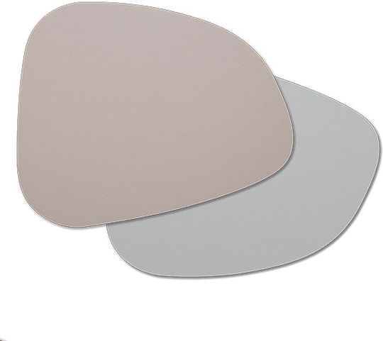 Placemats Made of Gray Artificial Leather 42x34cm