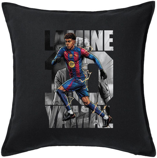 Koupakoupa Koupakoupa Sofa Cushion Lamine Yamal 100% Cotton Black 50x50cm