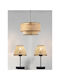 Deckenleuchte Hazeran Geflecht Beiges Mit Set 2 Tischlampen 30x60cm