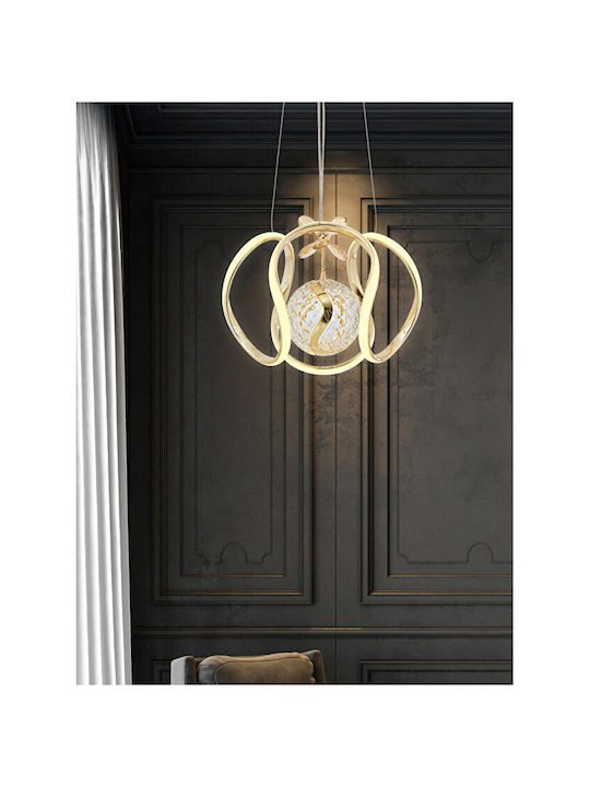 Buket Galben Sferic LED Lumini Suspendate 30x30x70cm