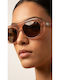 AV Sunglasses Lexi Ochelari De Soare Unisex Cu Ramă Bej Din Plastic Și Lentile Bej